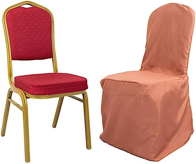 Balsa Circle 50pcs Terracotta Banquet Chair Covers