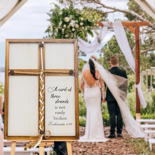 Three Strands Cord Wedding Unity Sign 16x22in