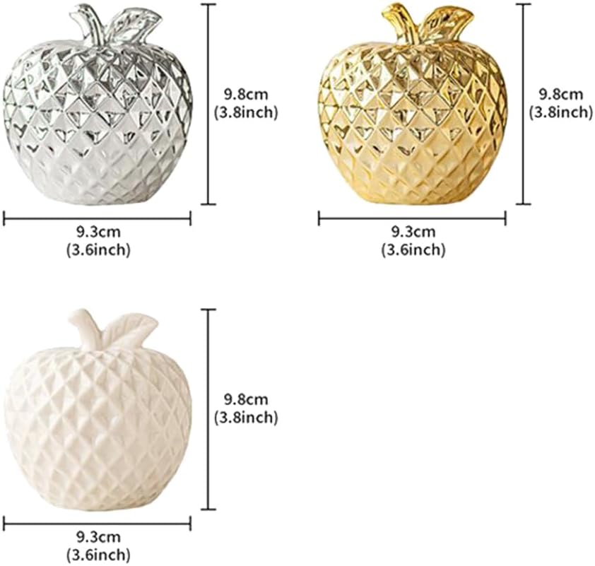 Alipher Ceramic Artificial Fruit Statue Decor Centerpiece