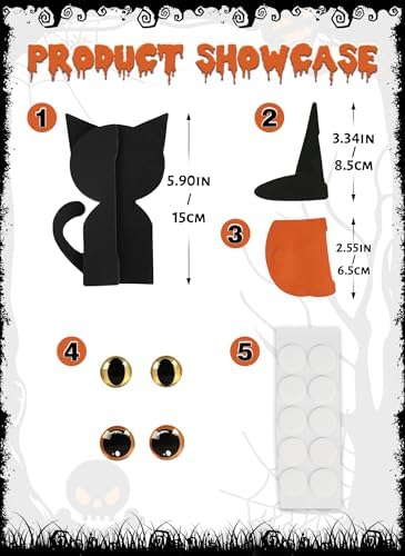 MCJC Halloween Paper Honeycomb Decorations Set