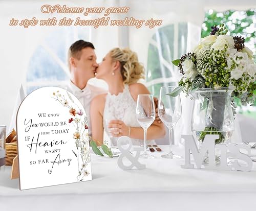 Wildflower Memorial Sign Wedding Reception Decor