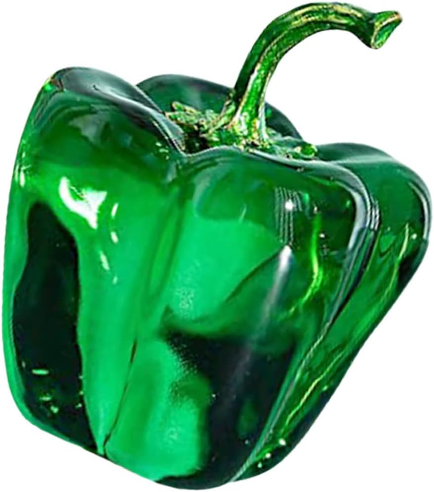 BESPORTBLE Crystal Bell Pepper Paperweight Decor