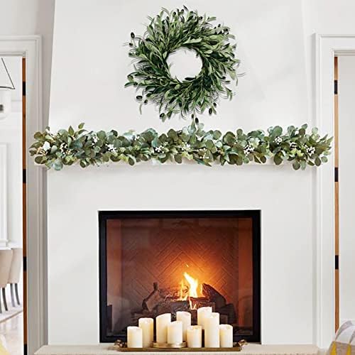 20 Inch Artificial Olive Wreath with Fruits