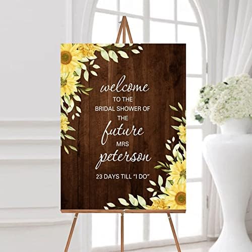 Alioyoit Rustic Wooden Wedding Welcome Sign