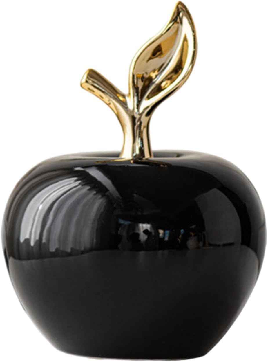 Ceramic Apple Figurine Statue for Home Office Decor