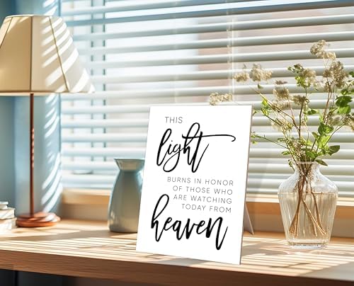 8x11 Minimalist Wooden Memory Sign for Wedding and Ceremony