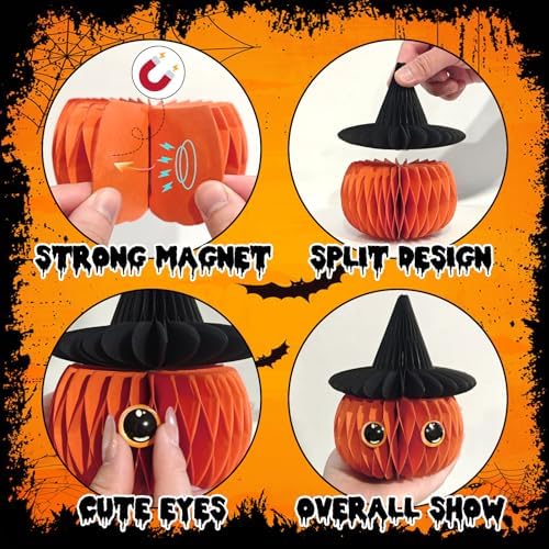 MCJC Halloween Paper Honeycomb Decorations Set
