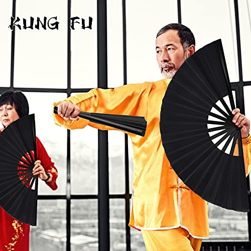 Blulu 4 Pcs 13 Inch Folding Dance Fans