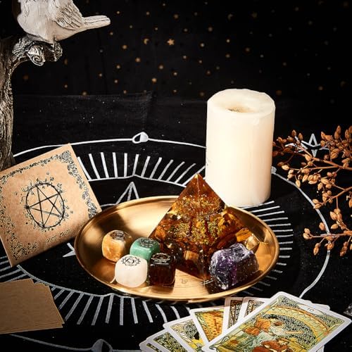 Viking Runes Altar Plate Candle Holder for Home Decor