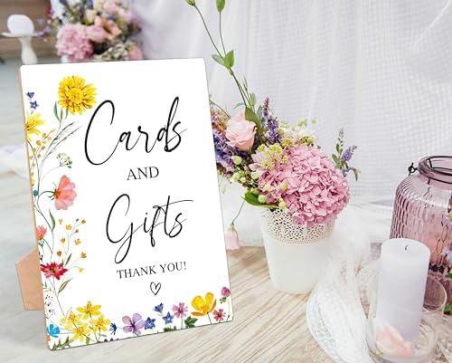 Wooden Tabletop Wedding Sign with Stand Pack of 1