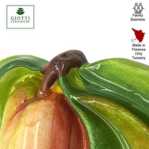 Italian Ceramic Fruits Wall Decor - Painted Apple Pear Pomegranate