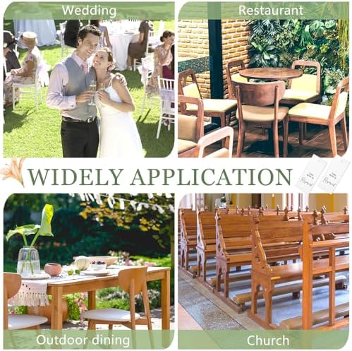 Clabby 12 Pack Reserved Chair Signs with Ribbon