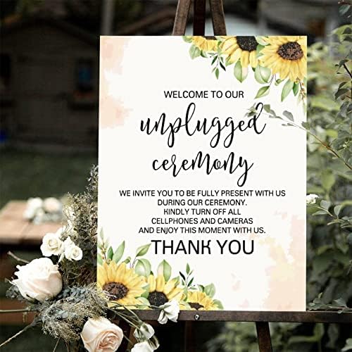 Alioyoit 12x16 Inch Custom Wood Wedding Welcome Sign