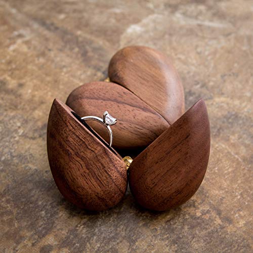 MUUJEE Heart Shaped Secret Engagement Ring Box