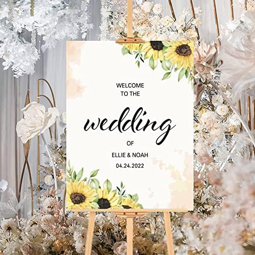 Alioyoit Wedding Welcome Sign Custom Wood Decor
