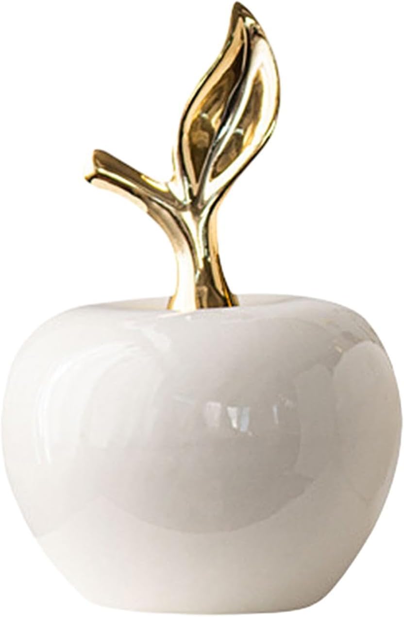 IEUDNS Ceramic Apple Statue Sculpture Home Decor