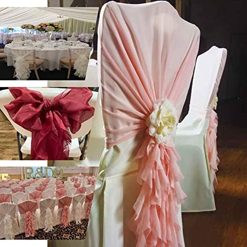 Efavormart Premium Wedding Chair Sash Set Sage Green