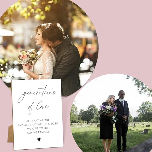 Wedding Memorial Wooden Sign with Stand 11x8