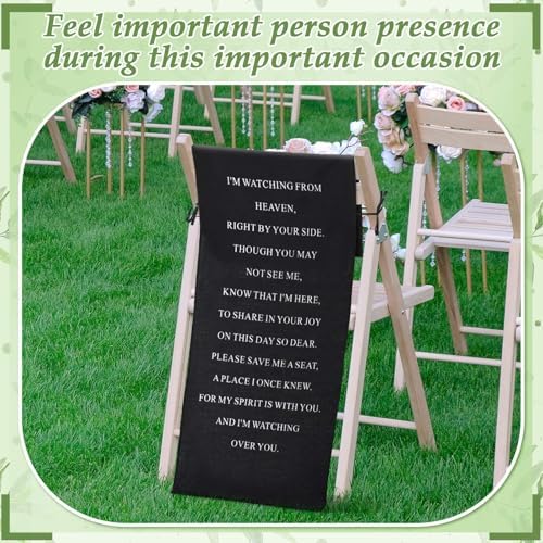 Loving Memory Wedding Chair Sign - Reserved Seat Banner for Ceremony
