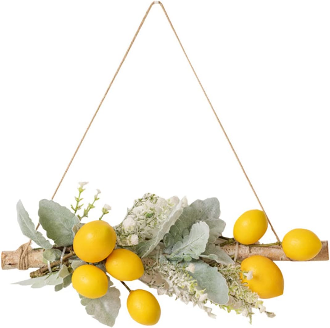 Yellow Artificial Lemon Pomegranate Swag Decor