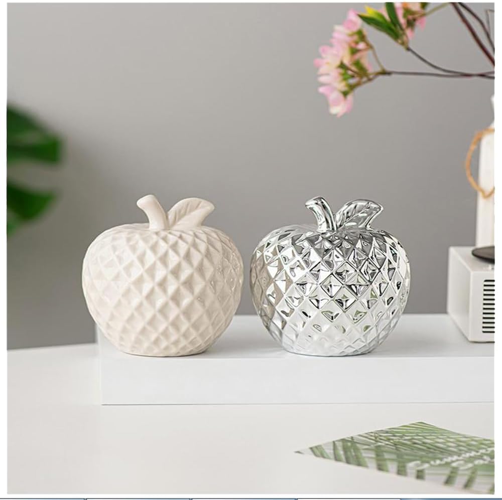 Alipher Ceramic Artificial Fruit Statue Decor Centerpiece