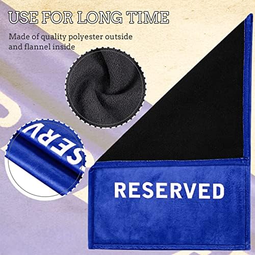 Tudomro Reserved Pew Signs Blue White 8 Pieces
