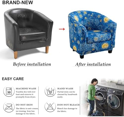NILUOH 2 Piece Stretch Armchair Slipcovers