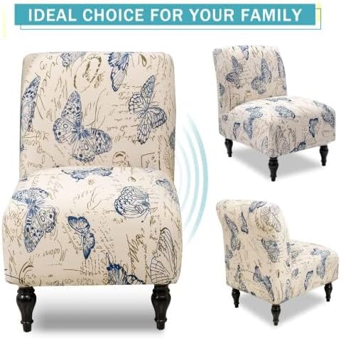 Iauddy Armless Accent Chair Slipcover Cover