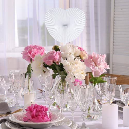 Blulu 60 Pack Decorative Folding Fans Wedding Party Favor