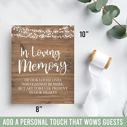 Hadley Designs 9 Rustic Wedding Signs Set