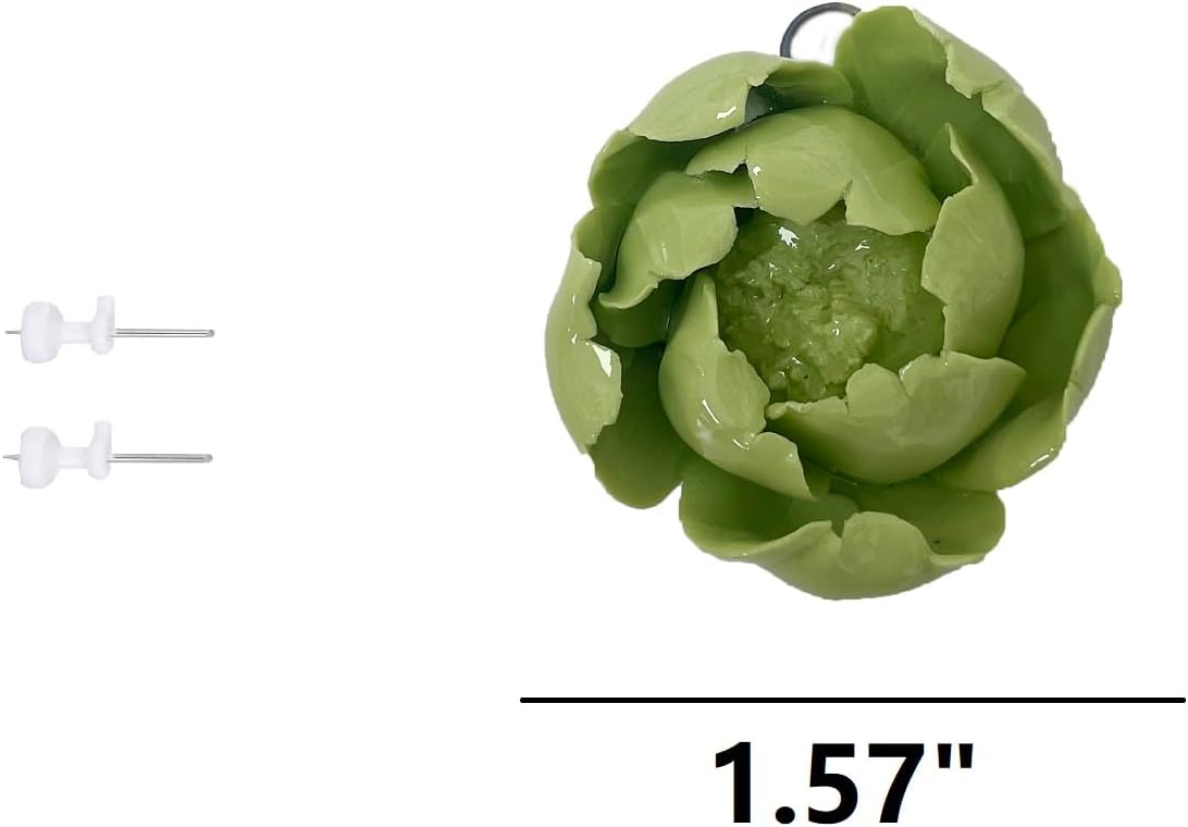 AMERRY Peony Flower Bud Ceramic Wall Sculpture
