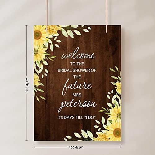 Alioyoit Rustic Wooden Wedding Welcome Sign