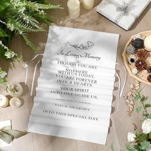 Loving Memory Wedding Chair Sign Banner - Reserved Seat for Someone Special