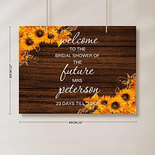 Alioyoit 12x16 Inch Wood Wedding Welcome Sign
