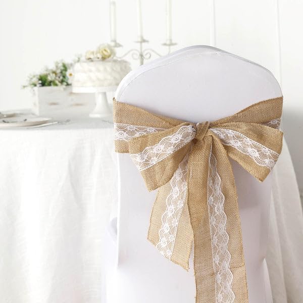 5x108 Tablecloth with Lace Chair Sash