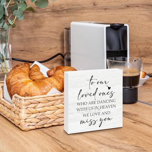 Wedding Memorial Wooden Box Sign Decor 5x5 Inches
