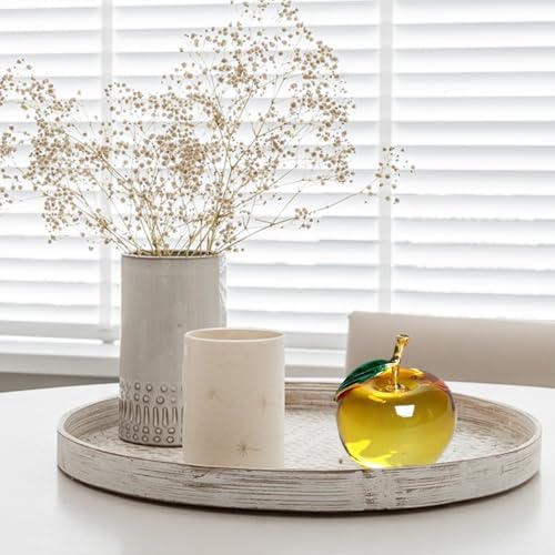 CUCUFA Crystal Glass Fruit Ornament Collectible