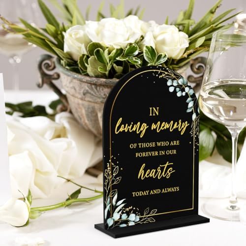 4-Piece Acrylic Wedding Sign Set for Ceremony Reception