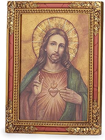 Josephs Studio Sacred Heart Icon Plaque