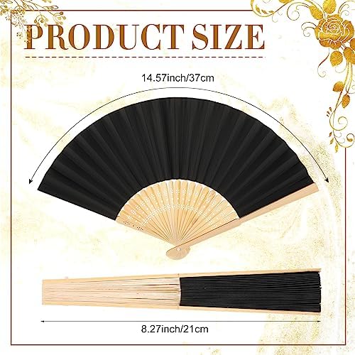 Yinkin 100 Pack Folding Fans for Weddings and Parties