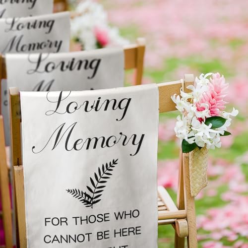 Yousoontic Memorial Wedding Chair Sign 14x49 Inch