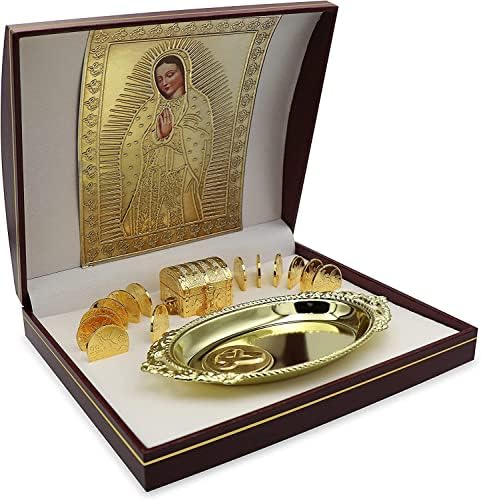 EHV 24K Gold Plated Wedding Unity Coins with Display Case