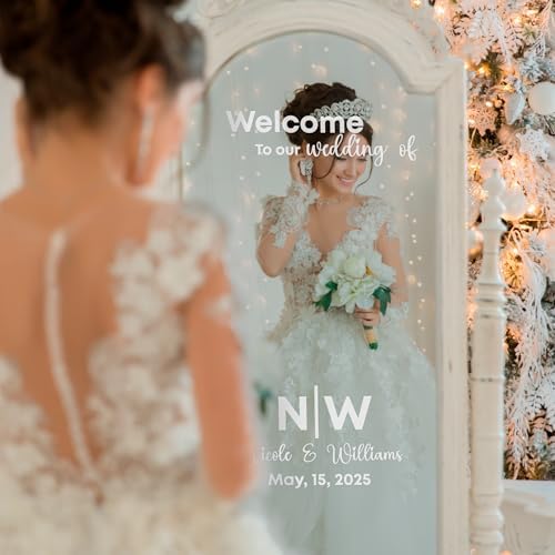 EGD Custom Wedding Mirror Welcome Sign
