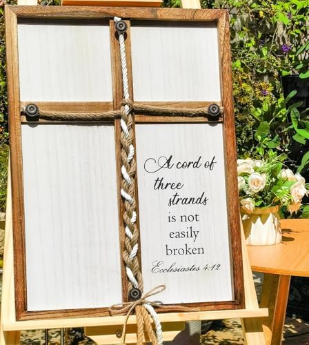 Three Strands Cord Wedding Unity Sign 16x22in