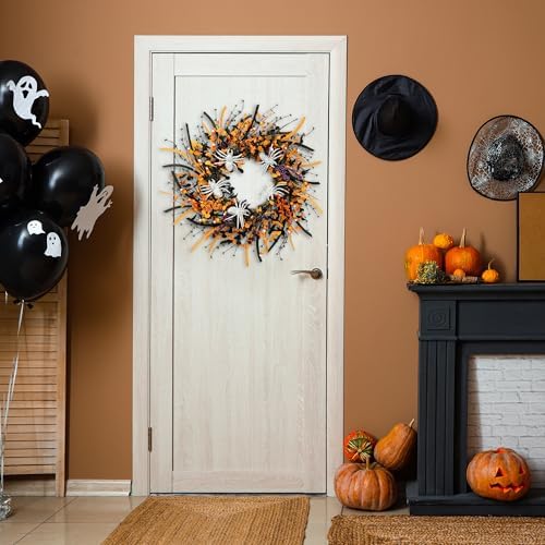 Sggvecsy Halloween Wreath 23 Inch Decor