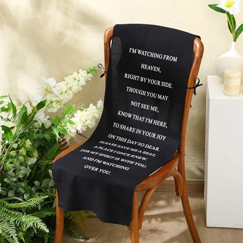 Loving Memory Wedding Chair Sign - Reserved Seat Banner for Ceremony