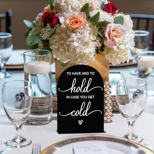 Modern Calligraphy Acrylic Wedding Sign Table Top Arch for Ceremony and Reception