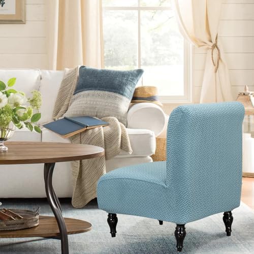 FUANGUI Armless Chair Cover Slipcover - Stretch Spandex for Living Room