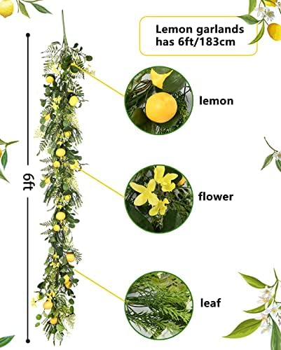 I-GURU 6 Foot Spring Fruit Garland Door Decor