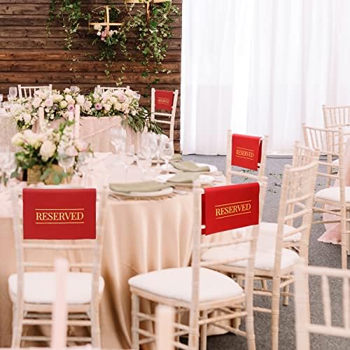 Buryeah Reserved Chair Signs for Weddings Parties Events 12 Pcs